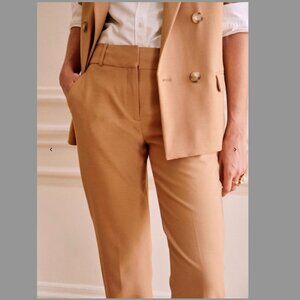 NWT Sezane Gustavo Trousers // Camel // Size 36 (US 4)